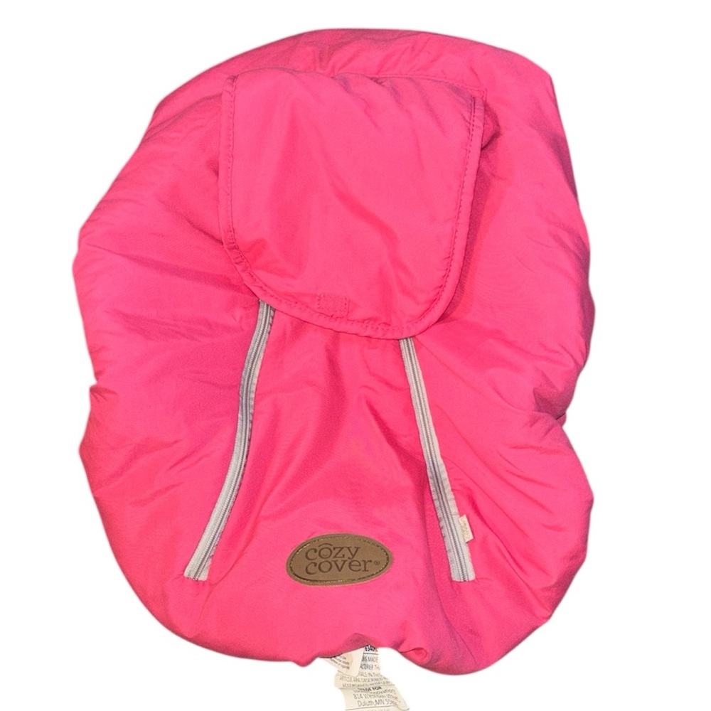 Cozy Cover Pink fleece lined Car Seat Cover